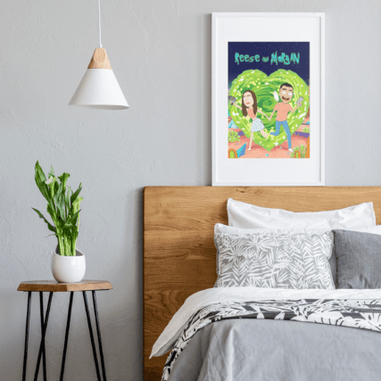 rick and morty caricature
